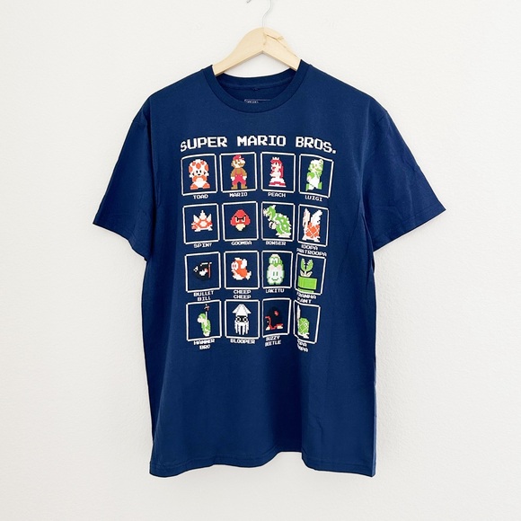NEW Super Mario Bros Graphic Tee - Picture 1 of 6
